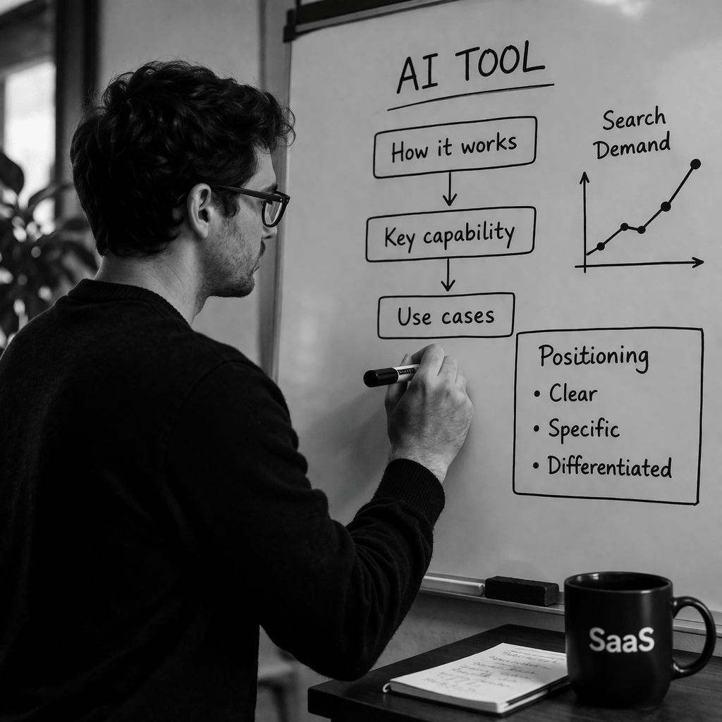 AI tool or complex SaaS product SEO