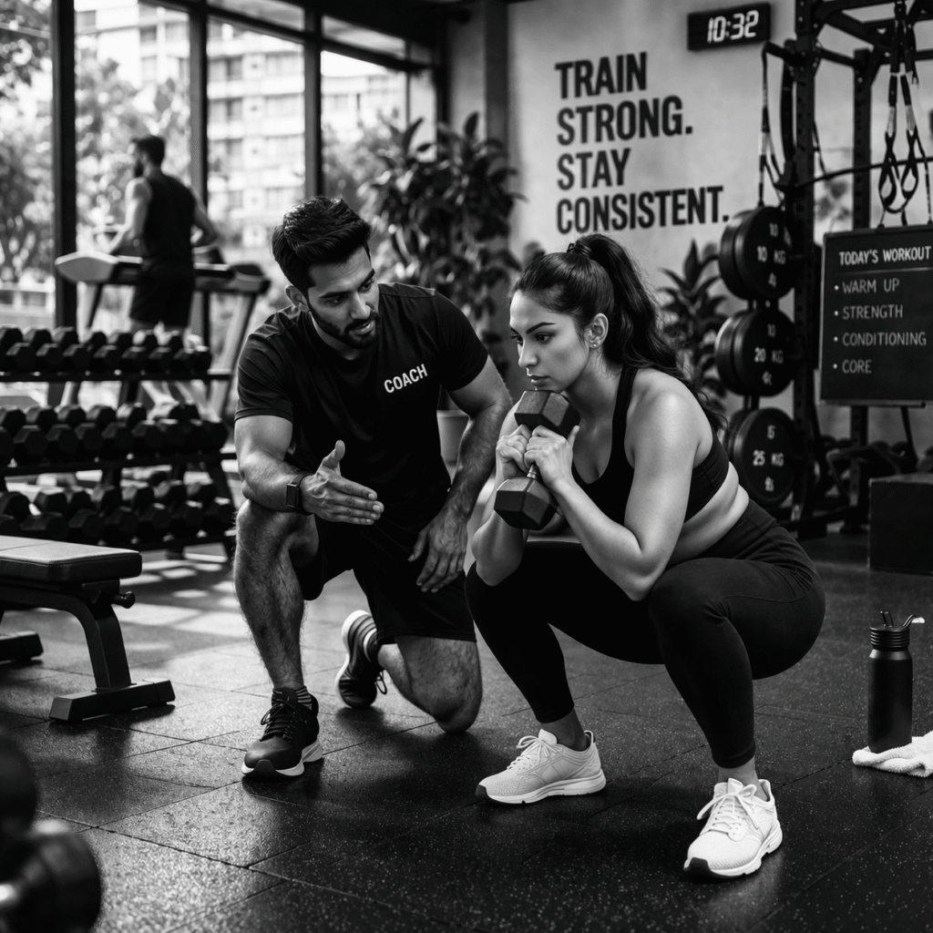 gym, fitness studio, or training space